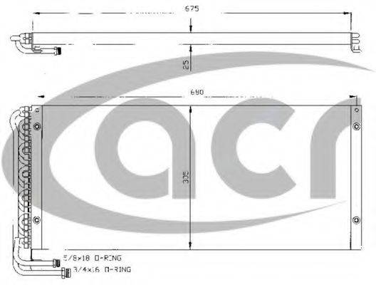 ACR 300355 Конденсатор, кондиционер