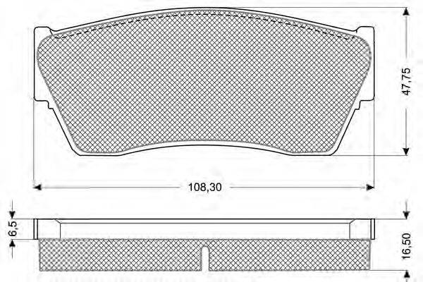 Комплект тормозных колодок, дисковый тормоз PROCODIS FRANCE PF1179