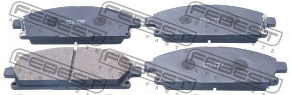 Комплект тормозных колодок, дисковый тормоз FEBEST 0201-T30F