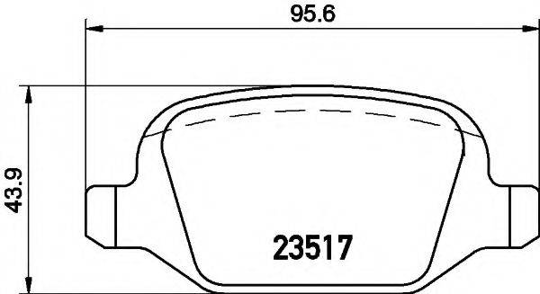 COBREQ N546 Комплект тормозных колодок, дисковый тормоз