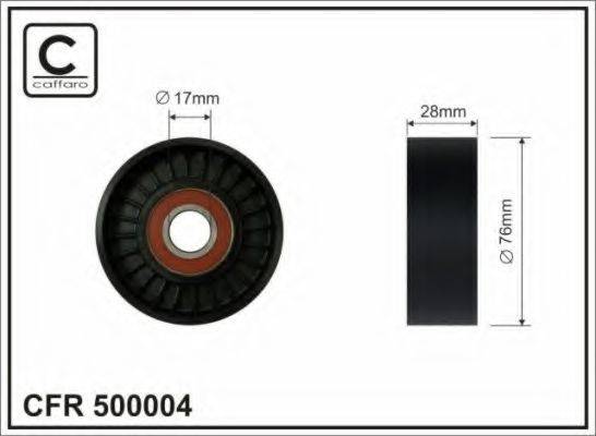 CAFFARO 500004 Паразитный / ведущий ролик, поликлиновой ремень