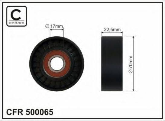CAFFARO 500065 Натяжной ролик, поликлиновой  ремень