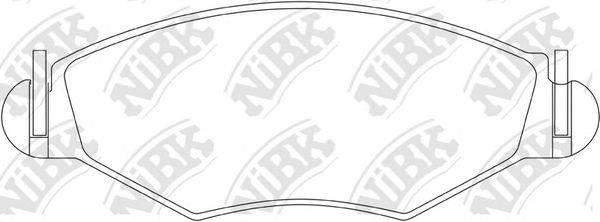 NIBK PN0201 Комплект тормозных колодок, дисковый тормоз
