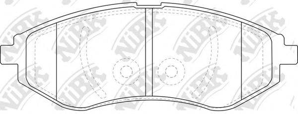 NIBK PN0370 Комплект тормозных колодок, дисковый тормоз