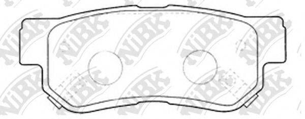Комплект тормозных колодок, дисковый тормоз NIBK PN0539