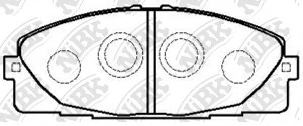 NIBK PN1516 Комплект тормозных колодок, дисковый тормоз
