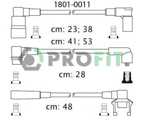 Комплект проводов зажигания PROFIT 1801-0011