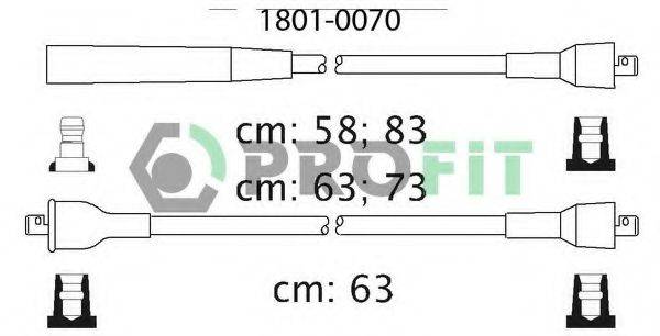 Комплект проводов зажигания PROFIT 1801-0070