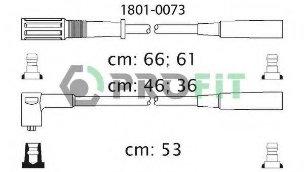 Комплект проводов зажигания PROFIT 1801-0073