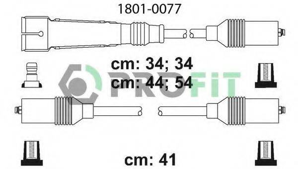 Комплект проводов зажигания PROFIT 1801-0077