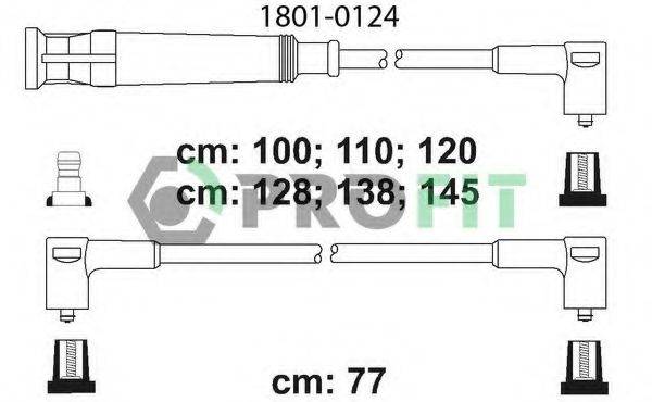 Комплект проводов зажигания PROFIT 1801-0124