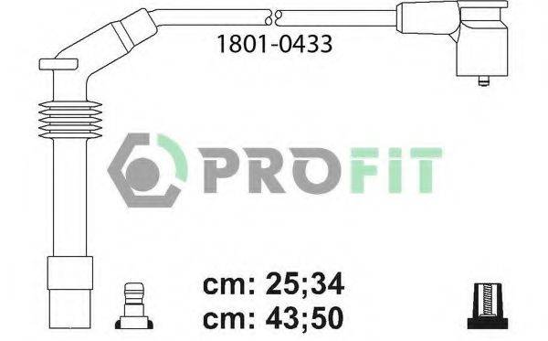 PROFIT 18010433 Комплект проводов зажигания