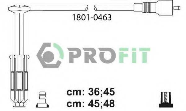 Комплект проводов зажигания PROFIT 1801-0463