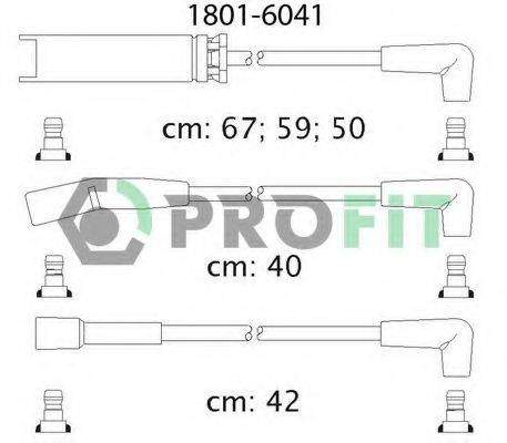 Комплект проводов зажигания PROFIT 1801-6041