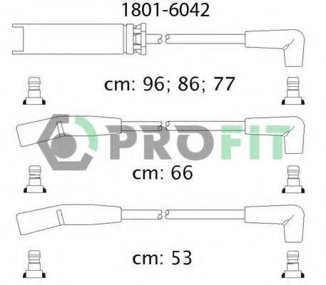 Комплект проводов зажигания PROFIT 1801-6042