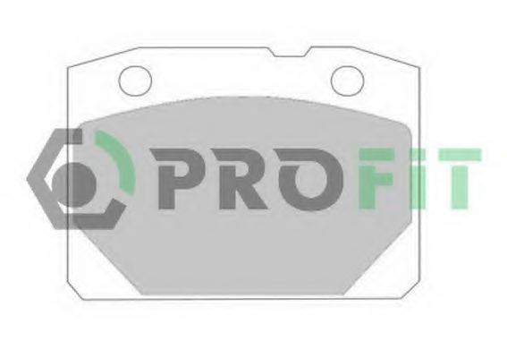 Комплект тормозных колодок, дисковый тормоз PROFIT 5000-0096