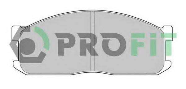 PROFIT 50000547 Комплект тормозных колодок, дисковый тормоз
