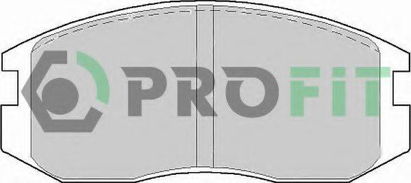 PROFIT 50000759 Комплект тормозных колодок, дисковый тормоз