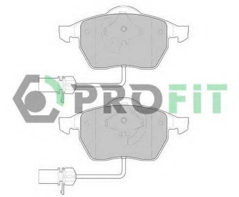 Комплект тормозных колодок, дисковый тормоз PROFIT 5000-1323