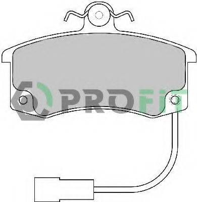 Комплект тормозных колодок, дисковый тормоз PROFIT 5000-1325