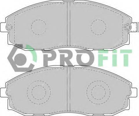 Комплект тормозных колодок, дисковый тормоз PROFIT 5000-1498