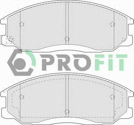 PROFIT 50001605 Комплект тормозных колодок, дисковый тормоз