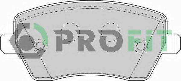PROFIT 50001617 Комплект тормозных колодок, дисковый тормоз