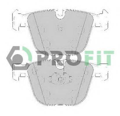 Комплект тормозных колодок, дисковый тормоз PROFIT 5000-1672 C