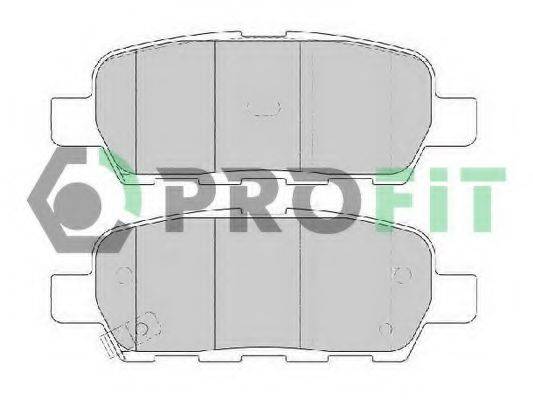 Комплект тормозных колодок, дисковый тормоз PROFIT 5000-1693 C