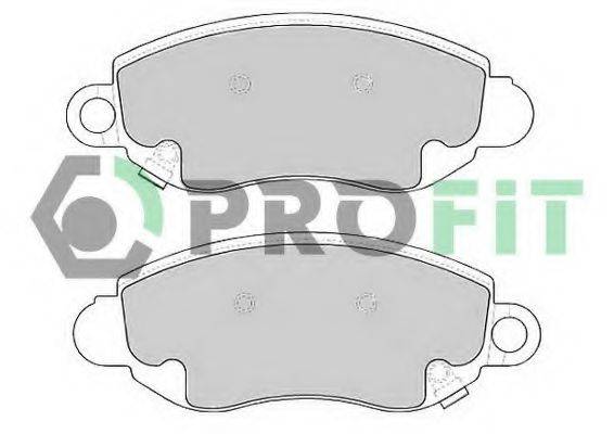 PROFIT 50001881 Комплект тормозных колодок, дисковый тормоз