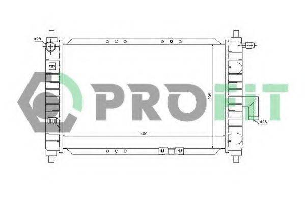PROFIT PR1115A1 Радиатор, охлаждение двигателя
