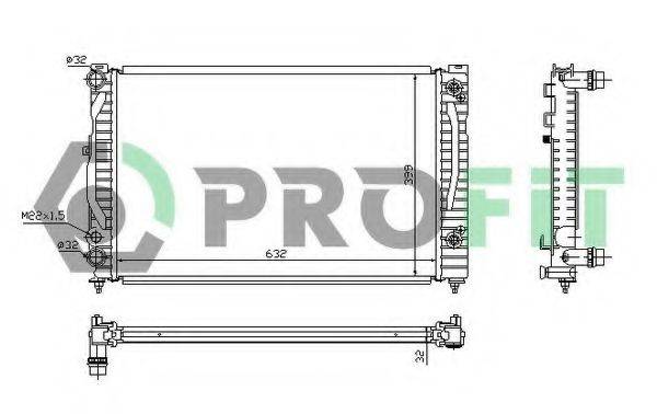 PROFIT PR9539A1 Радиатор, охлаждение двигателя
