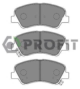 Комплект тормозных колодок, дисковый тормоз PROFIT 5000-0625