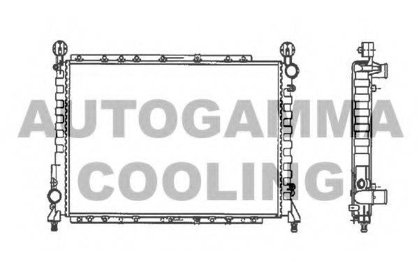 Радиатор, охлаждение двигателя AUTOGAMMA 100012