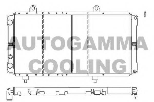 Радиатор, охлаждение двигателя AUTOGAMMA 100026