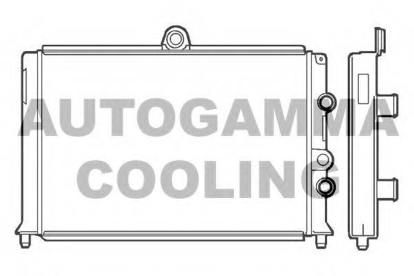 Радиатор, охлаждение двигателя AUTOGAMMA 100030