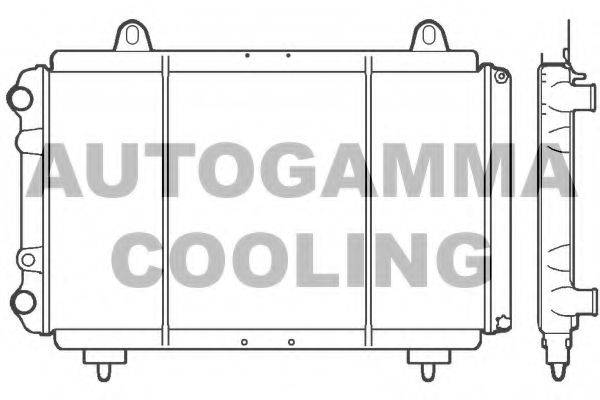 Радиатор, охлаждение двигателя AUTOGAMMA 100035