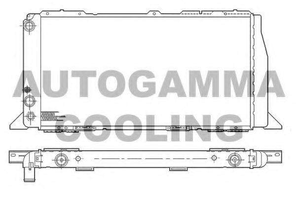 AUTOGAMMA 100045 Радиатор, охлаждение двигателя