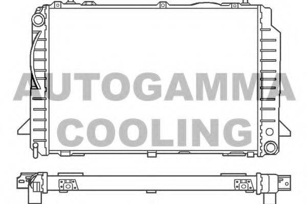 Радиатор, охлаждение двигателя AUTOGAMMA 100050