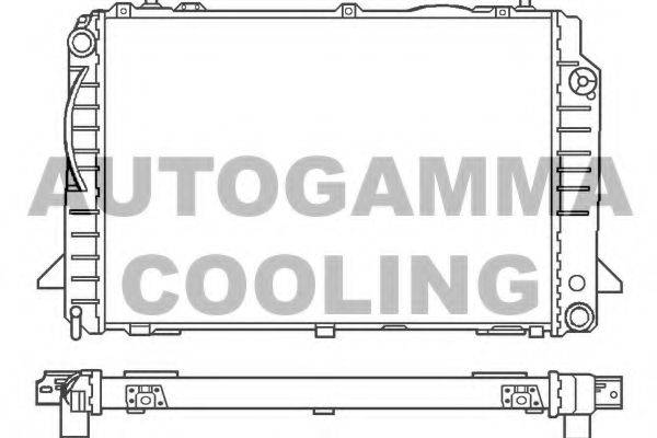 AUTOGAMMA 100051 Радиатор, охлаждение двигателя