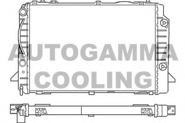 Радиатор, охлаждение двигателя AUTOGAMMA 100053