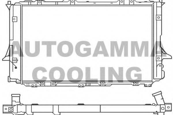 AUTOGAMMA 100059 Радиатор, охлаждение двигателя