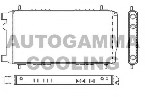 AUTOGAMMA 100073 Радиатор, охлаждение двигателя