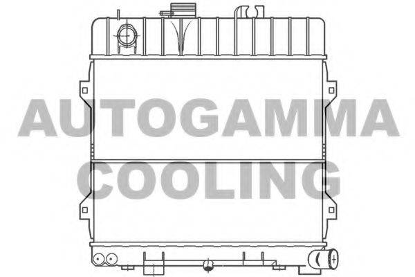 Радиатор, охлаждение двигателя AUTOGAMMA 100092