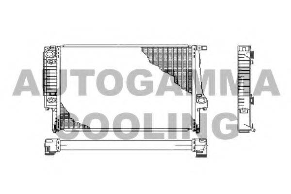 AUTOGAMMA 100107 Радиатор, охлаждение двигателя
