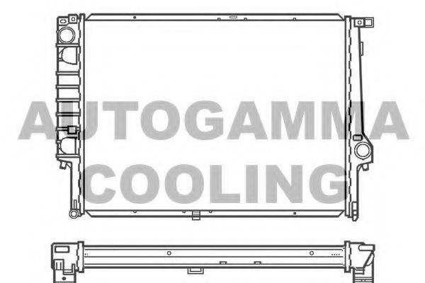 Радиатор, охлаждение двигателя AUTOGAMMA 100129