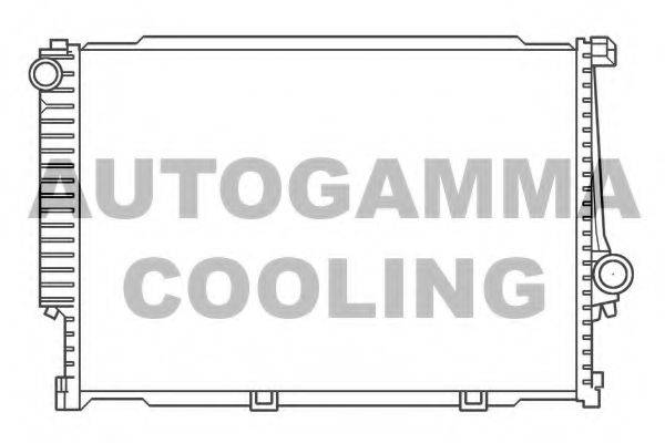 Радиатор, охлаждение двигателя AUTOGAMMA 100132