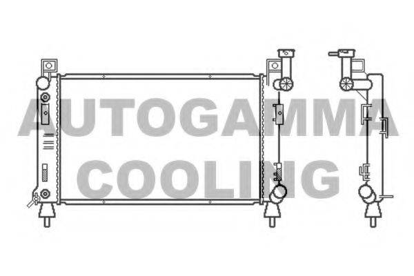 Радиатор, охлаждение двигателя AUTOGAMMA 100141