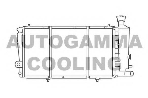 AUTOGAMMA 100172 Радиатор, охлаждение двигателя
