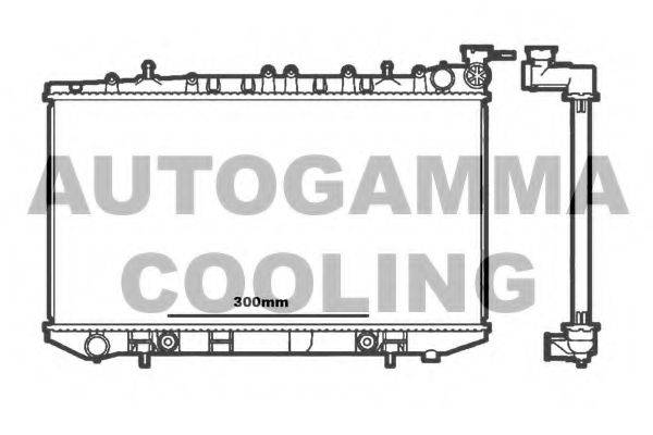 AUTOGAMMA 100632 Радиатор, охлаждение двигателя